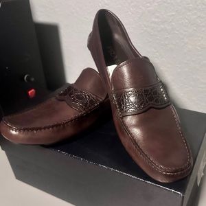 PRADA Saffiano Mens Driver sz 11 in Cacao